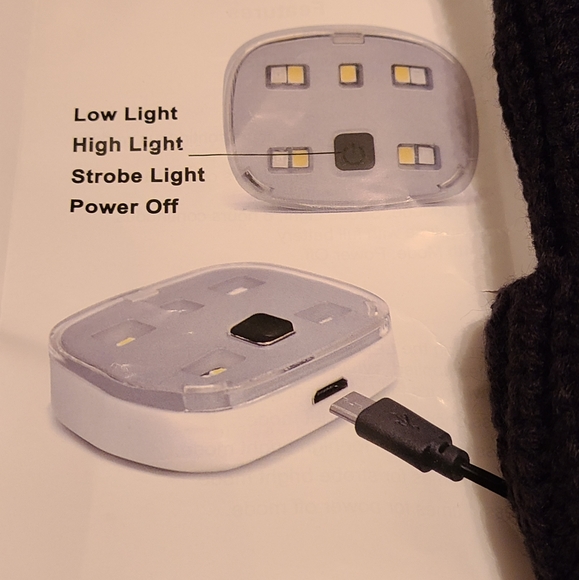 USB Beanie hat black NS - Picture 8 of 8